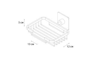 Мыльница FIXSEN Square решетка (FX-93109)